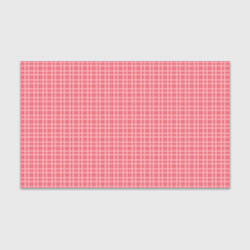 Бумага для упаковки Лососево-розовый клетчатый, цвет: 3D-принт