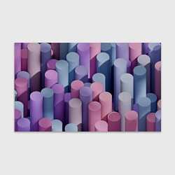 Бумага для упаковки Цветные цилиндры, цвет: 3D-принт