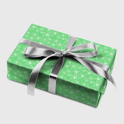 Бумага для упаковки Светло-зелёный паттерн цветочный, цвет: 3D-принт — фото 2