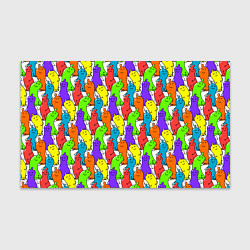 Бумага для упаковки Весёлые цветные презервативы, цвет: 3D-принт