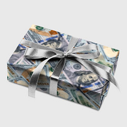 Бумага для упаковки Банкноты сто долларов, цвет: 3D-принт — фото 2