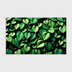 Бумага для упаковки Зеленые листья и мох, цвет: 3D-принт