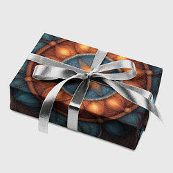 Бумага для упаковки Симметричный орнамент - мандала узор со светящейся, цвет: 3D-принт — фото 2