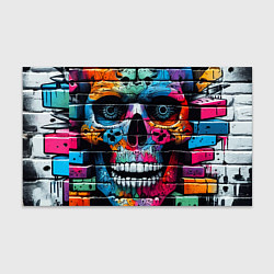 Бумага для упаковки Crazy color skull - graffiti, цвет: 3D-принт
