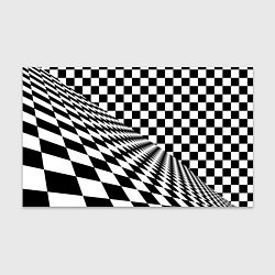 Бумага для упаковки Шахматная психоделика иллюзия, цвет: 3D-принт