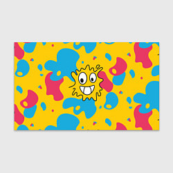 Бумага для упаковки Абстрактный узор с забавной желтой кляксой, цвет: 3D-принт