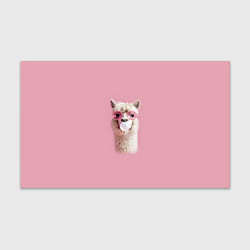 Бумага для упаковки Лама альпака в очках с жевательной резинкой, цвет: 3D-принт