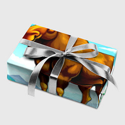 Бумага для упаковки Лось в лесу, цвет: 3D-принт — фото 2