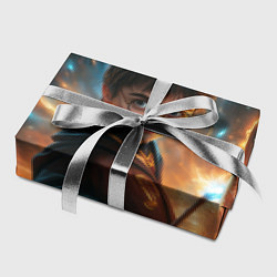 Бумага для упаковки Гарри Поттер с волшебной палочкой, цвет: 3D-принт — фото 2