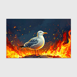 Бумага для упаковки Чайка в огне, цвет: 3D-принт