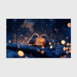 Бумага для упаковки Милые влюбленные совушки, цвет: 3D-принт