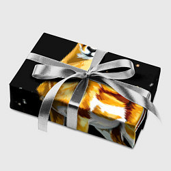 Бумага для упаковки Газель на черном, цвет: 3D-принт — фото 2