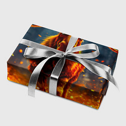 Бумага для упаковки Лось в огне, цвет: 3D-принт — фото 2