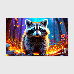 Бумага для упаковки Енот в огне, цвет: 3D-принт