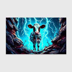 Бумага для упаковки Корова в разрядах молнии, цвет: 3D-принт