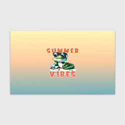 Бумага для упаковки Крокодил на пляже, цвет: 3D-принт