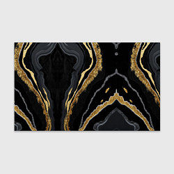 Бумага для упаковки Узоры черного мрамора с золотом, цвет: 3D-принт