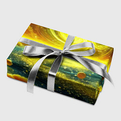 Бумага для упаковки Neon galaxy - ai art fantasy, цвет: 3D-принт — фото 2