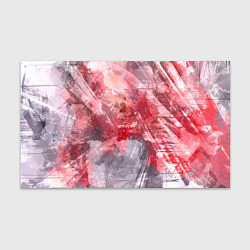 Бумага для упаковки Абстракция - red-gray lines on white, цвет: 3D-принт