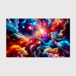 Бумага для упаковки Colorfull neon space clouds - ai art fantasy, цвет: 3D-принт