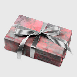 Бумага для упаковки Абстракция - pink paint splashes on grey, цвет: 3D-принт — фото 2