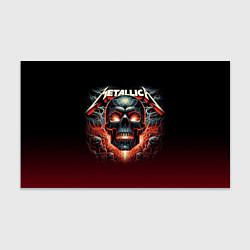 Бумага для упаковки Metallica - fire skull, цвет: 3D-принт