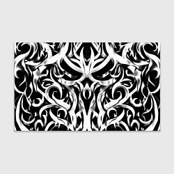 Бумага для упаковки Абстрактный узор - изогнутые формы трайбл татуиров, цвет: 3D-принт