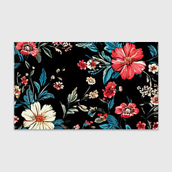 Бумага для упаковки Цветы старинный узор, цвет: 3D-принт