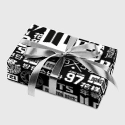 Бумага для упаковки Bangtan Boys pattern black, цвет: 3D-принт — фото 2