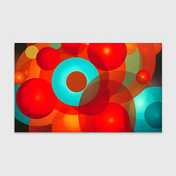 Бумага для упаковки Оптическая абстракция с кругами, цвет: 3D-принт