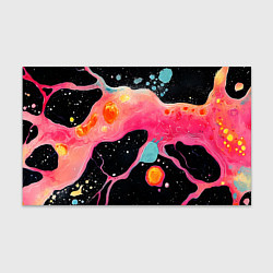 Бумага для упаковки Розовая текстура в черном, цвет: 3D-принт