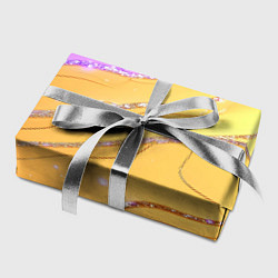 Бумага для упаковки Фиолетово-золотая текстура с блестяшками, цвет: 3D-принт — фото 2