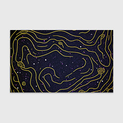 Бумага для упаковки Абстракция золотых линий текстура, цвет: 3D-принт