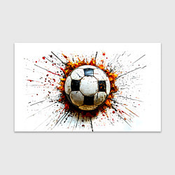Бумага для упаковки Футбольный мяч на белом, цвет: 3D-принт