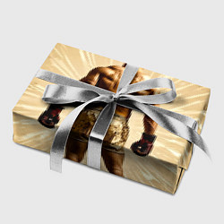 Бумага для упаковки Боксер на бежевом, цвет: 3D-принт — фото 2