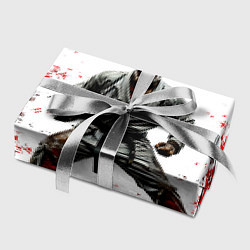 Бумага для упаковки Боец джиу-джитсу на белом, цвет: 3D-принт — фото 2