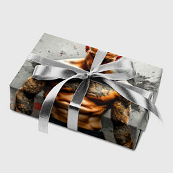 Бумага для упаковки Дастин Порье на сером, цвет: 3D-принт — фото 2