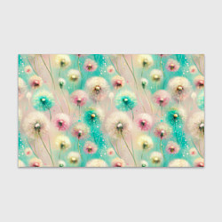 Бумага для упаковки Абстрактные одуванчики - паттерн на нежном фоне, цвет: 3D-принт
