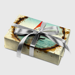 Бумага для упаковки Виндсерфер на бежевом, цвет: 3D-принт — фото 2