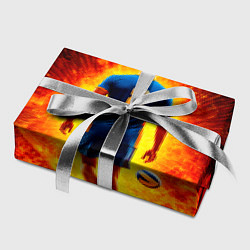 Бумага для упаковки Волейболист в огне, цвет: 3D-принт — фото 2