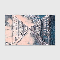 Бумага для упаковки Сумрачный город, цвет: 3D-принт