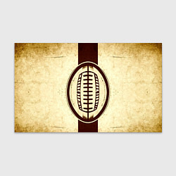 Бумага для упаковки Мяч регби на бежевом, цвет: 3D-принт