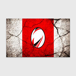 Бумага для упаковки Красно-белый мяч для регби, цвет: 3D-принт