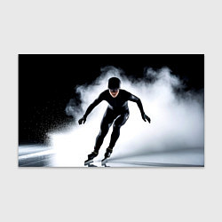 Бумага для упаковки Скоростной бег на коньках в черном, цвет: 3D-принт