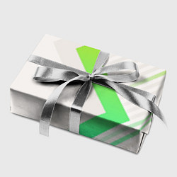 Бумага для упаковки Color white line green, цвет: 3D-принт — фото 2