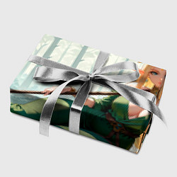 Бумага для упаковки Эльфийская аниме ведьма среди черепов в мрачном ле, цвет: 3D-принт — фото 2