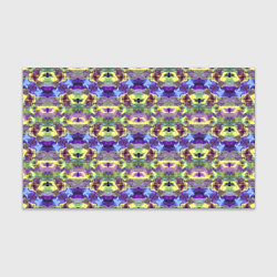 Бумага для упаковки Неоновый акварельный орнамент икат, цвет: 3D-принт