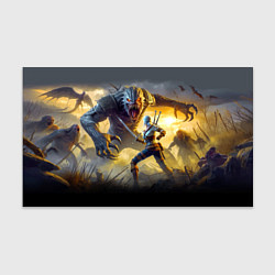 Бумага для упаковки Ciri vs dark monster - Witcher 4, цвет: 3D-принт