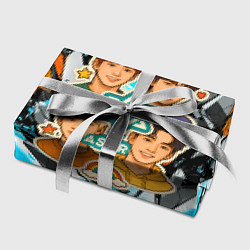 Бумага для упаковки Astro коллаж из стикеров, цвет: 3D-принт — фото 2