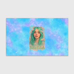 Бумага для упаковки Билли Айлиш с зелеными волосами, цвет: 3D-принт